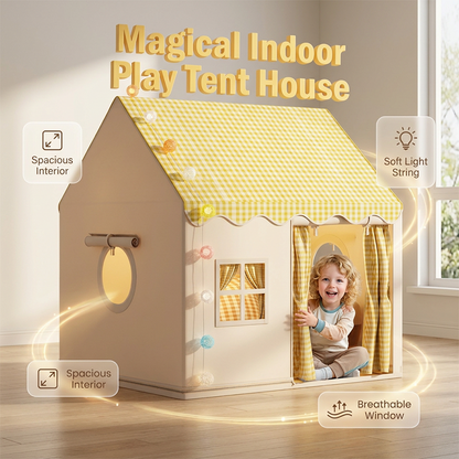 🏰 55% OFF NOW! ⏰ Children's Play Tent Castle – Spacious & easy to set up – Breathable fabric, perfect for indoor or outdoor fun – encourages imaginative play ✨🧸
