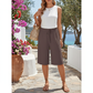 Exclusive 50% OFF | Women's Wide Leg Trousers | Adjustable Drawstring & Breathable Summer Pants | Lightweight Casual Palazzo Trousers for Holiday & Everyday