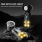 Exclusive 50% OFF | Handheld Fan with Semiconductor Ice Cooling Plate | 13000 RPM Turbo Motor & 100-Speed Stepless Control | Foldable Portable Fan with LED Light