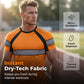 Exclusive 50% OFF | Men's 3-Pack Cooling Activewear Shirts | Breathable Moisture-Wicking Gym Tops | Dynamic Contrast Short Sleeve T-Shirts for Running & Training