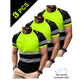 Exclusive 50% OFF | Men's 3-Pack Cooling Activewear Shirts | Breathable Moisture-Wicking Gym Tops | Dynamic Contrast Short Sleeve T-Shirts for Running & Training