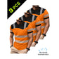 Exclusive 50% OFF | Men's 3-Pack Cooling Activewear Shirts | Breathable Moisture-Wicking Gym Tops | Dynamic Contrast Short Sleeve T-Shirts for Running & Training