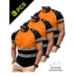 Exclusive 50% OFF | Men's 3-Pack Cooling Activewear Shirts | Breathable Moisture-Wicking Gym Tops | Dynamic Contrast Short Sleeve T-Shirts for Running & Training