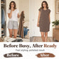 Exclusive 50% OFF | Cotton Blend Casual Dress | Breathable Round Neck & Cap Sleeve | Loose Fit Summer Midi Dress for Women