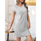 Exclusive 50% OFF | Cotton Blend Casual Dress | Breathable Round Neck & Cap Sleeve | Loose Fit Summer Midi Dress for Women