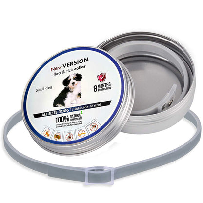 🐾 LIMITED-TIME 50% OFF! ✨ Flea & Tick Collar for Dogs & Cats – 8 Months Protection, Waterproof, Adjustable 🌿