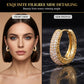 ⏳Limited-time 50% off⏰Radiant Pavé Gold Ear Cuffs | Modern Geometric Crystal Earrings | Hypoallergenic Statement Ear 👂💎