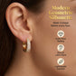 ⏳Limited-time 50% off⏰Radiant Pavé Gold Ear Cuffs | Modern Geometric Crystal Earrings | Hypoallergenic Statement Ear 👂💎