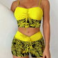 🔥While Supplies Last 50% OFF!Flattering High-Waist Bikini Set | Sporty Boxer Cut & Chic Lace-Up Top | Quick-Dry Tummy Control Beachwear