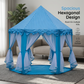 Special Offer: Magical Princess Play Tent | Spacious Hexagonal Castle with Sheer Curtains | Sturdy Indoor Kids Teepee Reading Nook