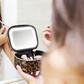 Flash Sale: LED Makeup Bag with Lighted Mirror | Touch Dimming & USB-C Rechargeable | Compact Travel Cosmetic Organizer