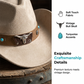📢📢50% OFF !! ⏰Authentic Premium Suede Cowboy Hat | Vintage Bull Skull Band & Adjustable Wind Rope | Wide Brim Western Sun Hat for Men & Women