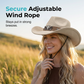 📢📢50% OFF !! ⏰Authentic Premium Suede Cowboy Hat | Vintage Bull Skull Band & Adjustable Wind Rope | Wide Brim Western Sun Hat for Men & Women