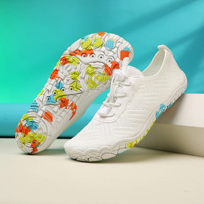📢📢50% OFF !! ⏰Quick-Dry Aqua Shoes | Anti-Slip Water Shoes with Elastic Laces | Breathable Mesh Beach & Trail Footwear