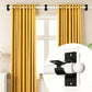 Special Offer: Drill-Free Adhesive Curtain Rod Brackets | Waterproof Stainless Steel Spring Clamp | Multipurpose Tension Pole Holder