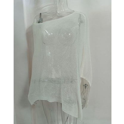 🎁2026 New Arrivals 50% OFF💥HOT SALE🥳Women's Hollow Out Knit Shawl Poncho