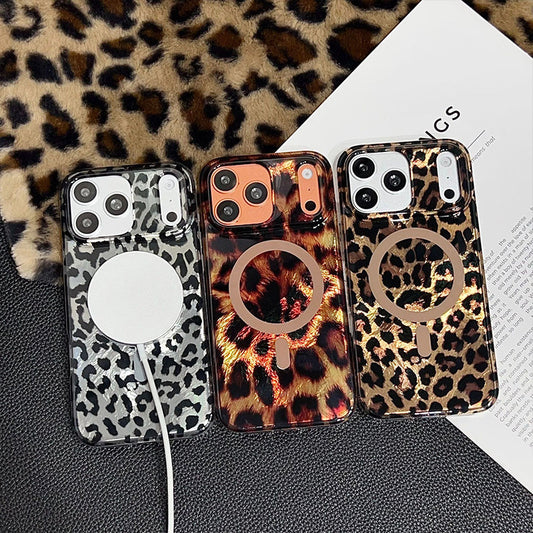 🥳2026 HOT SALE🥳💞50K+ SOLD!Leopard Print Phone Case | Shockproof TPU+PC Protective Cover with Magnetic Charging | Ergonomic Grip & Precise Cutouts