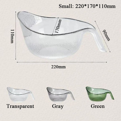🥗Multipurpose Rice Washing Bowl Strainer with Handle