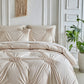 🛏️ 50% OFF NOW! ⏰ Elegant Pinch Pleat Duvet Cover Set – Wrinkle-resistant & breathable – Machine washable – fresh, inviting bed made easy 🌿✨🌙