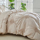 🛏️ 50% OFF NOW! ⏰ Elegant Pinch Pleat Duvet Cover Set – Wrinkle-resistant & breathable – Machine washable – fresh, inviting bed made easy 🌿✨🌙