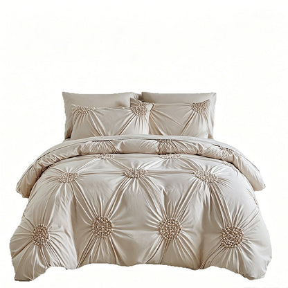 🛏️ 50% OFF NOW! ⏰ Elegant Pinch Pleat Duvet Cover Set – Wrinkle-resistant & breathable – Machine washable – fresh, inviting bed made easy 🌿✨🌙