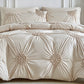 🛏️ 50% OFF NOW! ⏰ Elegant Pinch Pleat Duvet Cover Set – Wrinkle-resistant & breathable – Machine washable – fresh, inviting bed made easy 🌿✨🌙