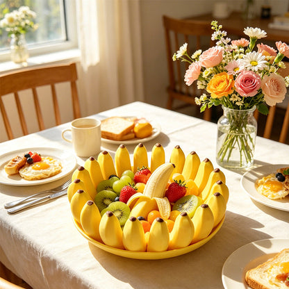 Special Offer: Playful Banana Fruit Bowl | Sculptural Countertop Organizer & Snack Storage | Decorative Home Accent
