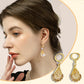 Elegant Teardrop Drop Earrings | Vibrant Cubic Zirconia & Gold-Plated Jewellery | Lightweight Statement Earrings for Women