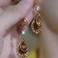Elegant Teardrop Drop Earrings | Vibrant Cubic Zirconia & Gold-Plated Jewellery | Lightweight Statement Earrings for Women