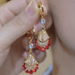 Elegant Teardrop Drop Earrings | Vibrant Cubic Zirconia & Gold-Plated Jewellery | Lightweight Statement Earrings for Women