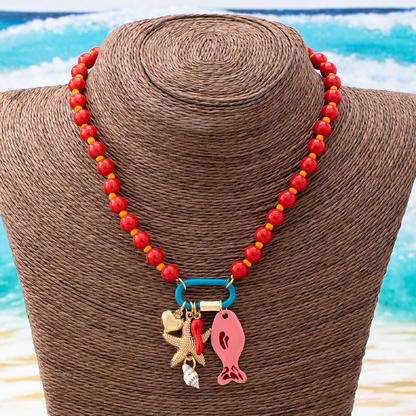 📢📢50% OFF !! ⏰Vibrant Boho Coastal Beaded Necklace