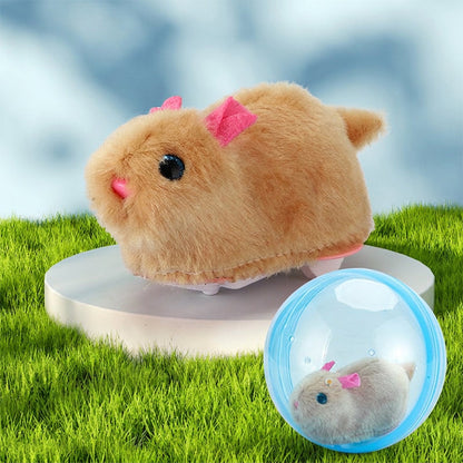 🐹 Electric Plush Hamster Rolling Ball Toy – Crafted from child-safe, soft plush materials with no sharp edges. Built to withstand bumps & tumbles, and easy to wipe clean after messy play 🧼