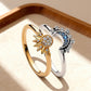 🥳2026 HOT SALE🥳Celestial Sun & Moon Stacking Rings | Sparkling Cubic Zirconia Jewellery | Versatile Zinc Alloy Everyday Fashion