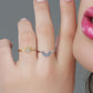 🥳2026 HOT SALE🥳Celestial Sun & Moon Stacking Rings | Sparkling Cubic Zirconia Jewellery | Versatile Zinc Alloy Everyday Fashion