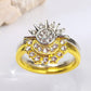 🥳2026 HOT SALE🥳Celestial Sun & Moon Stacking Rings | Sparkling Cubic Zirconia Jewellery | Versatile Zinc Alloy Everyday Fashion