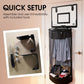 🏀 Save 40%! 🧺 Over‑Door Laundry Basket – Basketball net, acrylic & no‑drill ✨