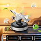 🚗A great car fragrance elevates your driving demeanor instantly！Airplane Solar Energy Rotating Car Air Freshener Scents Diffuser Ornament