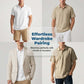 🌞Summer New Hot Selling 50% OFF🎁Men's Linen Casual Breathable Short Sleeve Collared Shirt