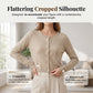 Women Thin Cropped Cardigan Button Front Summer Shawl for Slip Dress