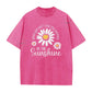 ⏳Limited-time 50% off⏰Vintage Washed Daisy Print Loose Fit T-Shirt🌼👚