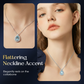 💞2026 HOT SALE💞TEARDROP NECKLACE WITH BLUE STONE — Sparkling Crystal Halo & Adjustable Chain