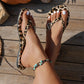 📢📢50% OFF !! 👡 CHIC LEOPARD PRINT FLIP-FLOPS — Sparkling Heart Charm & Comfortable PU Straps ✨