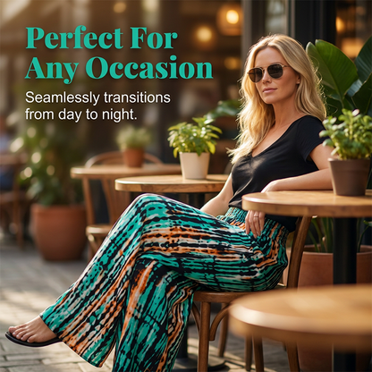 Women's Smocked High-Waist Wide-Leg Trousers 👖 Cinched Comfort, Flowing Freedom – A Flattering Fit for Every Curve ✨