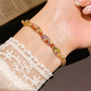 💎Retro Crossover Twisted Multicolor Zircon Adjustable Bracelet for Women