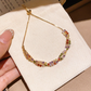 💎Retro Crossover Twisted Multicolor Zircon Adjustable Bracelet for Women