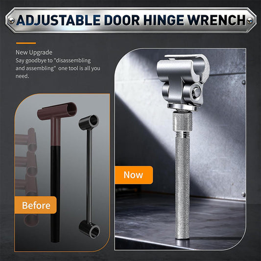 ⏳Time-Limited Special 50% OFF!⏰🔧 Universal Stainless Steel Adjustable Door Hinge Wrench – Grip Awkward Hinges with Less Effort, Make Door Repairs Easier at Home ✨