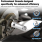 📢📢50% OFF !! ⏰ 10-Piece Axle Spindle Thread Chaser Set – CR-MO Steel, 8 Sizes & Portable Case 🛠️