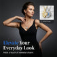 Sun and Moon Pendant Necklace with Rhinestones