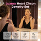 📢📢50% OFF !! ⏰Sparkling Heart Necklace & Earring Set