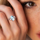 📢📢50% OFF !! ⏰Geometric Oval Ring with Zirconia Accents